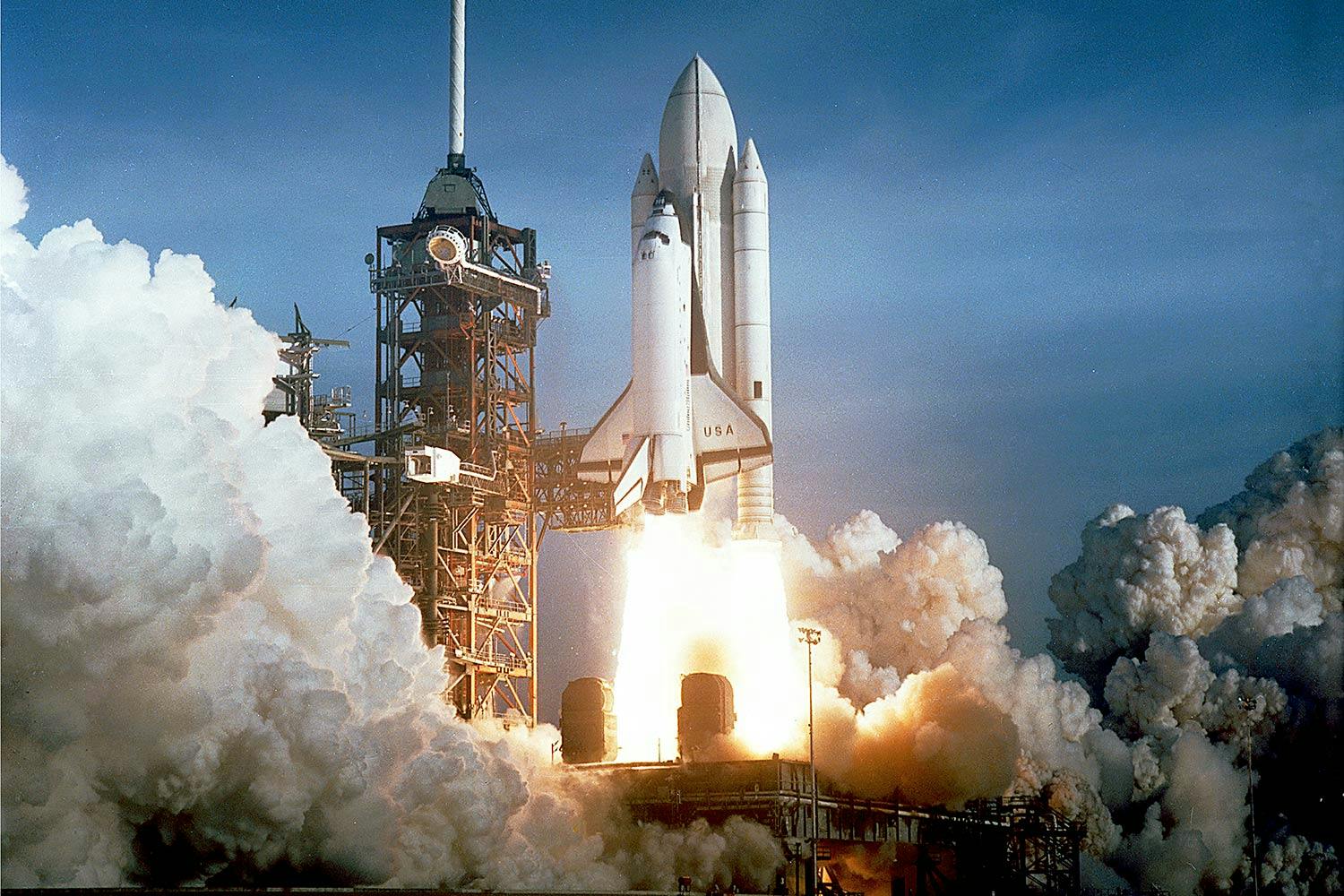 space shuttle columbia launching